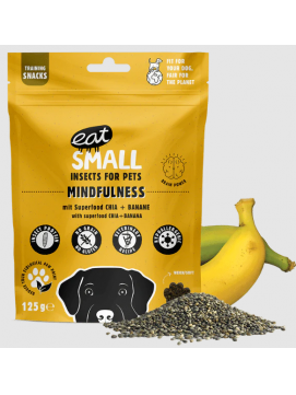 Eat Small Mindfulness Przysmak Dla Psw z Owadami,Chia i Bananem 125 g