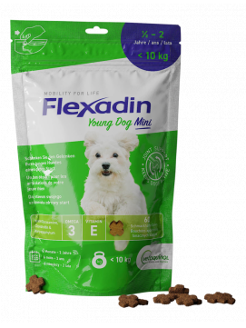 Vetoquinol Flexadin Young Dog Mini Na Wsparcie Staww 60 Tabletek