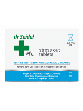 Dr Seidel Stress Out Tabletki w Stanach Niepokoju i Stresu Dla Psów i Kotów 10 Tabletek