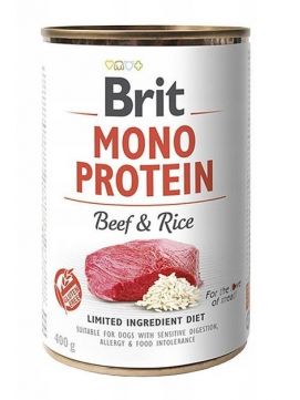 Brit Mono Protein Beef & Rice Wołowina Ryż Mokra Karma Dla Psa 400 g