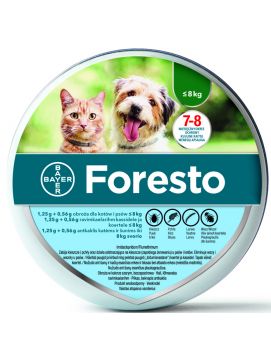 Bayer Foresto Obroa dla Psa i Kota do 8 kg