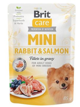 Brit Care Mini Adult Rabbit & Salmon Krlik z ososiem Karma Dla PswMaych Ras 85 g