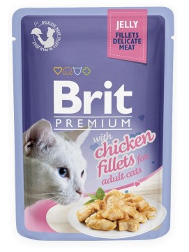 Brit Premium Chicken Jelly Fillets Kurczak Galaretka Mokra Karma Dla Kota 85 g