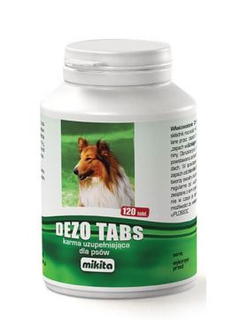 Mikita Dezo - Tabs Neutralizacja Zapachów Dla Psa 120 Tabletek