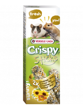 Versele Laga Crispy Sticks Gerbils-Mice Sunflower & Honey Wypiekane Kolby Dla Myszy i Myszoskoczków 2 szt