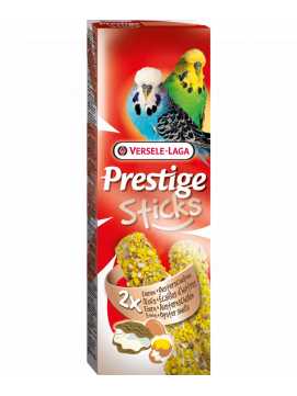 Versele Laga Prestige Sticks Budgies Eggs & Oyster Shells Kolby Dla Papużek Falistych 2 szt