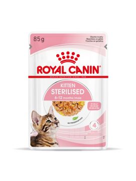 ROYAL CANIN Kitten Sterilised 85g karma mokra w galaretce dla kociąt do 12 miesiąca życia, sterylizowanych