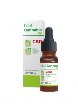 Dolvit Cannabis Oil CBD Krople UzupeniajceDla Psa i Kota 10 ml