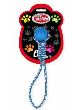 Pet Nova Dog Life Style Pika na Sznurze do Przecigania Niebieska o Zapachu Mity 40 cm