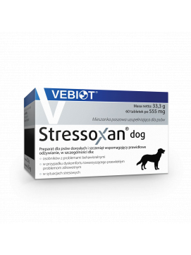 Vebiot Stressoxan Dog Preparat Dla Psów z Problemami Behawioralnymi 60 Tabletek