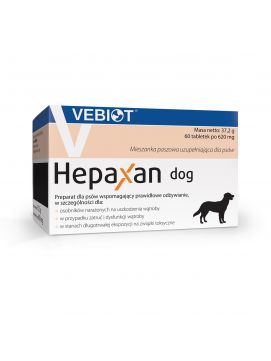 Hepaxan Dog Preparat Dla Psów Regenerujący Wątrobę 60 Tabletek
