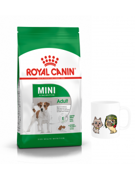 Pakiet ROYAL CANIN Mini Adult Karma Sucha Dla Psów Dorosłych Ras Małych 8 kg + Kubek z Twoim Pupilem !