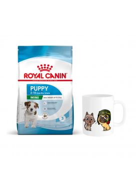 Pakiet ROYAL CANIN Mini Puppy Karma Sucha Dla Szczeniąt Od 2 Do 10 Miesiąca Życia Ras Małych 2 kg + Kubek z Twoim Pupilem