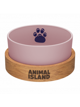 Animal Island Szklana Miska Dla Psa Rozmiar S 900 ml Różowa
