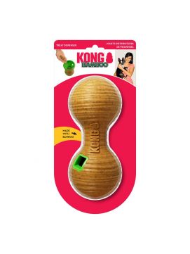 Kong Bamboo Feeder Dumbbell Zabawka Dla Psa Na Przysmaki Sztanga Rozmiar M