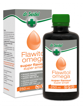 Dr Seidel Flawitol Omega Super Smak Poprawiający Smak Karmy 250 ml